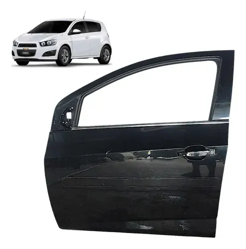 Porta Gm Sonic 2012 A 2014 Dianteira Esquerda Detalhe Dianteira Esquerda Preto