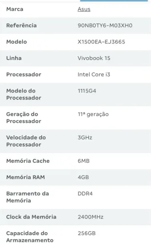 Notebook Asus