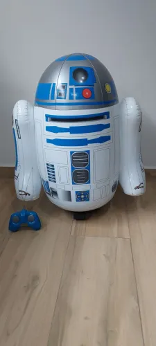 Boneco R2D2 inflável 60 CM com controle remoto.
