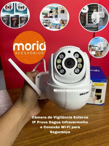 Câmera de Segurança Full Hd WI-Fi Jortan App Yoosee Visão Noturna Sensor Movimento