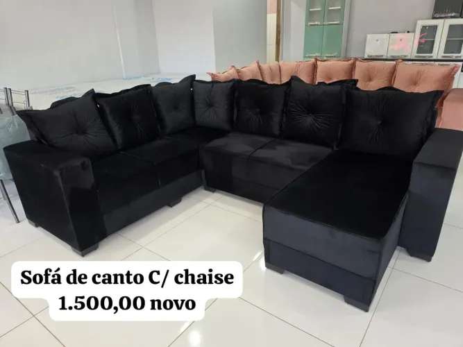 SOFÁS DE CANTO COM CHAISE NOVOS