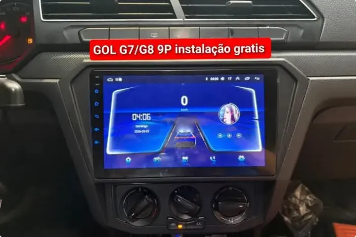 Central multimídia gol G7/G8 9P Android 2ram 32g carplay Netflix wifi Waze YouTube 