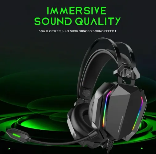 Headset Gamer Delta F5032 com Microfone - Novo