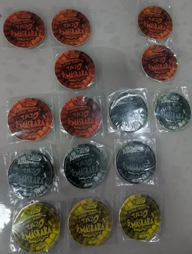 15 Tazos Jumbo Máskara 