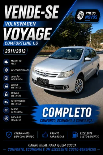 Volkswagen Voyage Comf/highli. 1.6 MI T.flex 8V 4P 2012