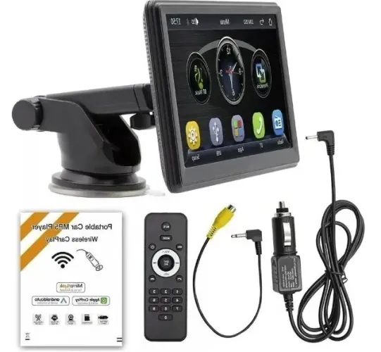 central multimidia universal 7 polegada com controle nova na caixa