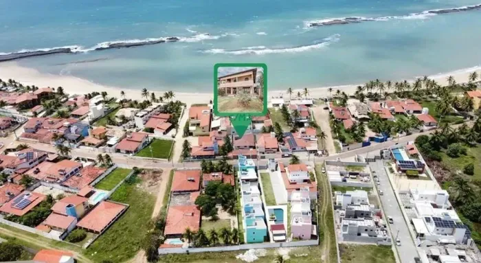 Belíssima Casa com 5/4 beira mar em Tabatinga