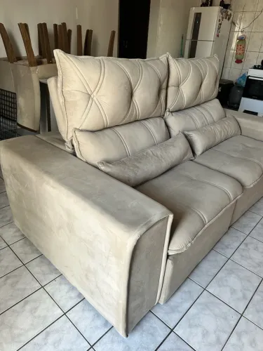 Sofá Retratil e Reclinável semi-novo