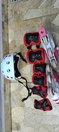 Patins infantil com kit segurança