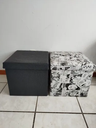 Caixas/baús/puff organizadoras desmontável