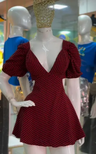Vestido xadrez. Tam. M