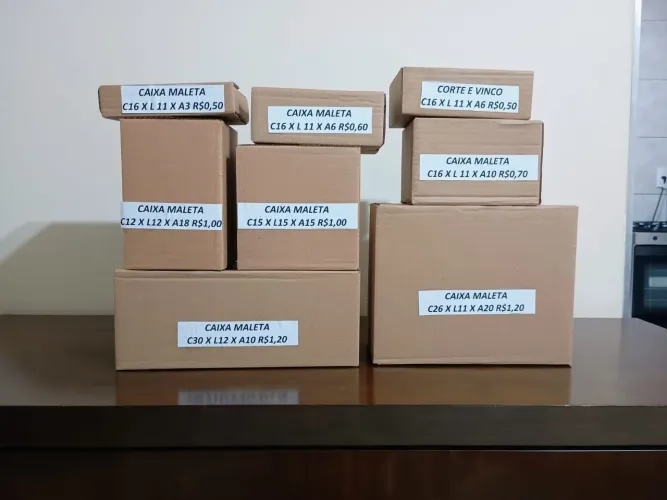 Caixas de papelão para envios