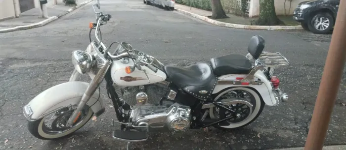 HARLEY HERITAGE BRANCA NOVÍSSIMA BAIXA KM ORIGINAL MOTO DE GARAGEM. NÃO ACEITO TROCA