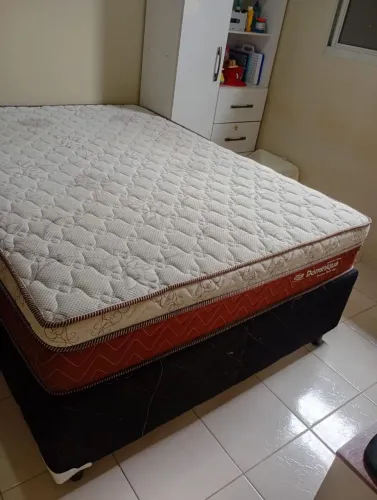 Cama Casal - Mola Ensacada e Base com Chapa.