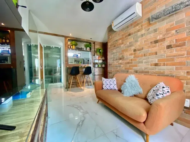 Edf. Golden Home Shopping | quarto e sala separado | Mobiliado