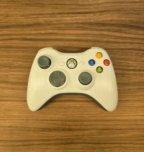 CONTROLE XBOX 360 BRANCO EXCELENTE ESTADO
