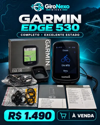 Garmin Edge 530 Completo com Caixa e Acessórios