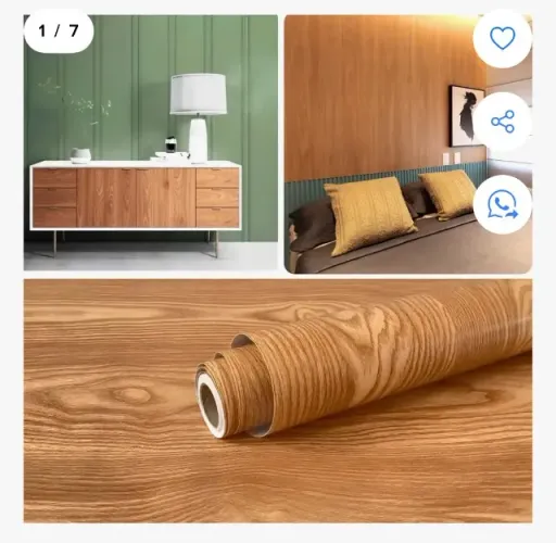 Papel adesivo cor madeira 