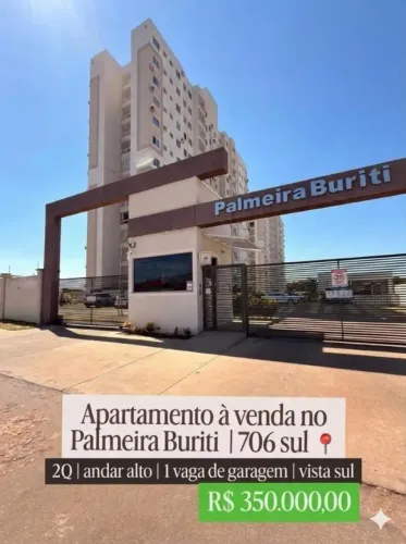 APARTAMENTO À VENDA | CONDOMÍNIO PALMEIRA BURITI | 706 SUL
