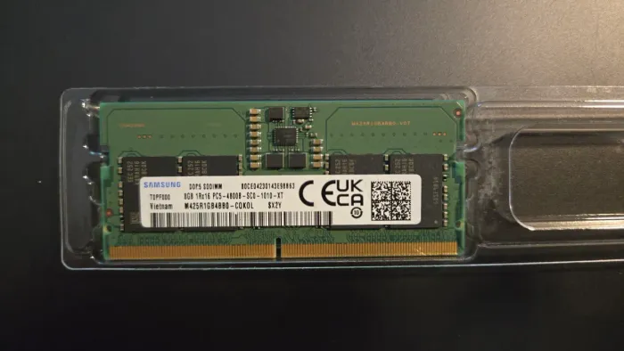 8gb DDR5 para Notebook Nova - SODIMM 4800B - SAMSUNG