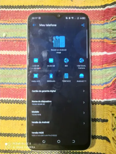 Vendo tecno spark c8 (64 gigas)