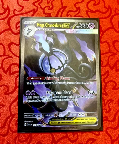 Mega Chandelure EX SAR INGLÊS - Escuridão Absoluta / Pitch Black - Pokémon TCG carta