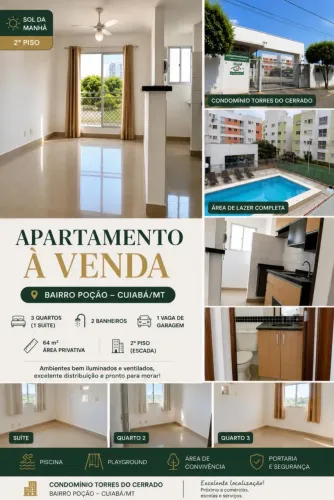 Oportunidade! 3 Quartos | Suíte | Torres do Cerrado | R$ 310 Mil
