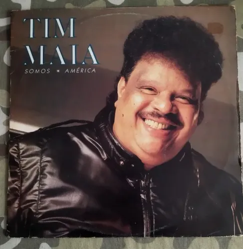 LP Vinil Tim Maia Somos América 1987 Com Encarte VG+/VG