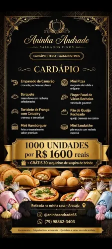 Combos de salgado e doces 