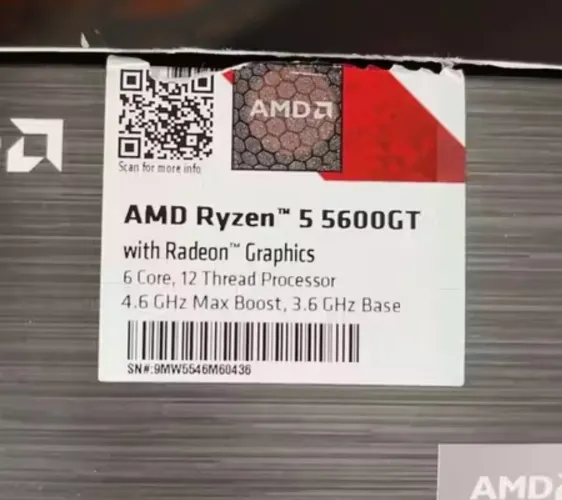 Kit MSI B450m + Ryzen 5 5600GT + 16Gb Memória Ram