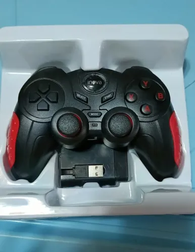 Controle Inova Compatível com PC,PS4, PS3, PS2 - Funcionando Perfeito (Sem Fio)