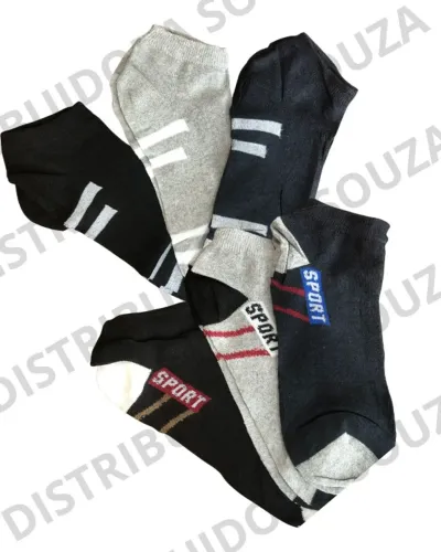 KIT PARES DE MEIA, 3 PARES, 6 PARES OU 12 PARES