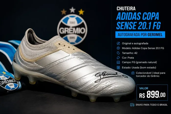 ? CHUTEIRA ADIDAS COPA SENSE 20.1 FG AUTOGRAFADA PELO GEROMEL ?