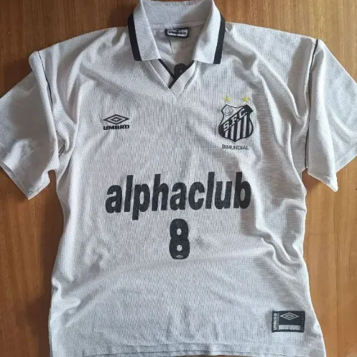 camisa original 2000 do santos fc tamanho gg branca umbro