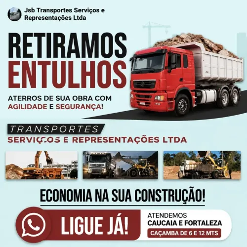 Caçamba, Materiais para sua Construção e Retirada de Entulhos em Obras Ligue Já