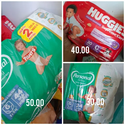 Fraldas descartáveis 