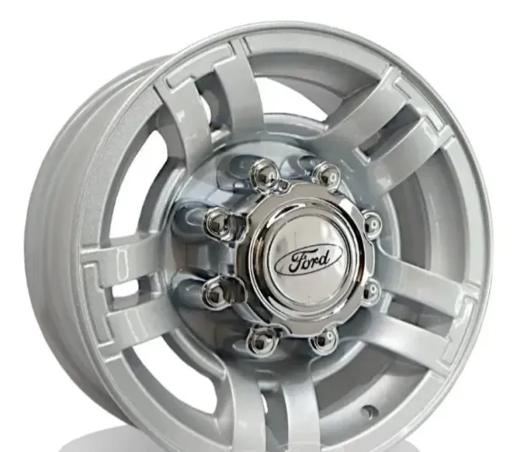 Rodas Ford F250 aro 18 Prata 8 furos novas