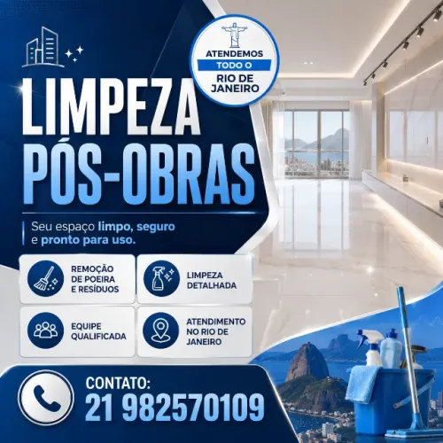 Limpeza Pós-Obra no Rio de Janeiro | Residencial e Comercial