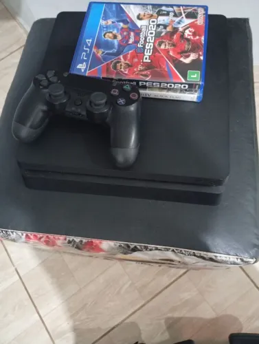 Ps4 slim 1 controle+2 jogos mídia física