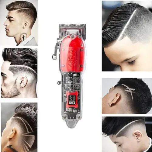 Máquina de Cortar Barba e Cabelo Sem Fio Profissional