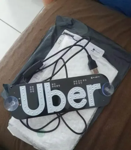 Painel led uber para carro