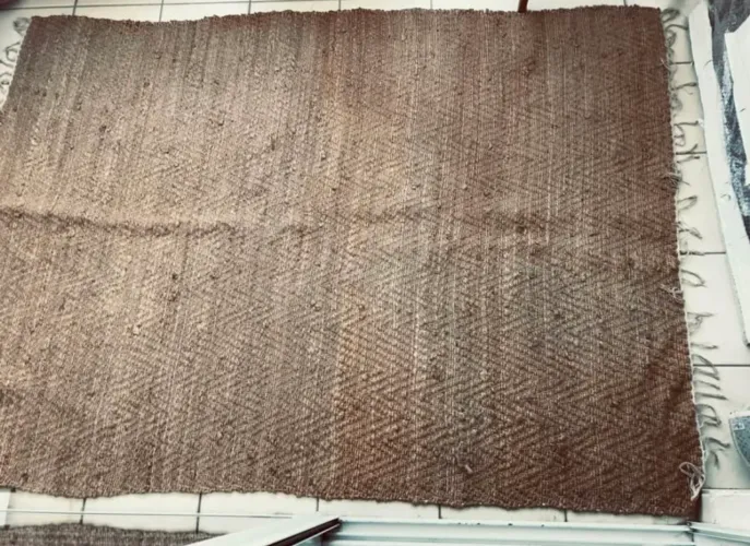 Tapete fibra natural 2,15 X 1,47 cânhamo