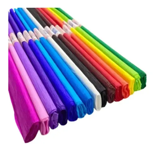 Papel crepom 20 unidades (várias cores)