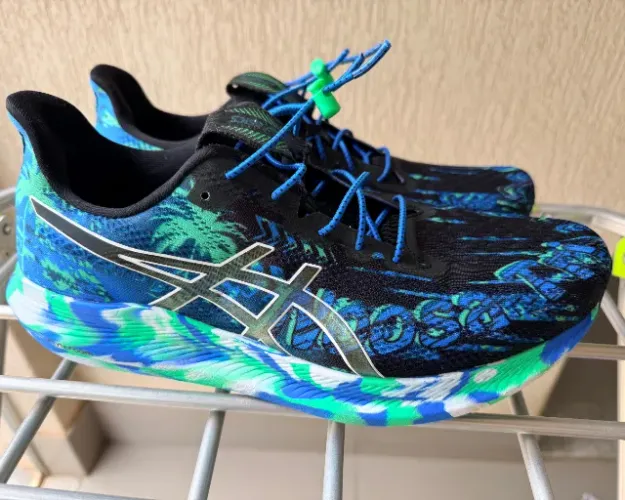 Tênis Asics Noosa Tri 14 Masculino - Preto e Verde