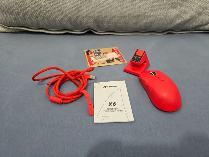 Mouse Gamer Attack Shark X6 Sem Fio ? Sensor PAW3395, 26.000 DPI