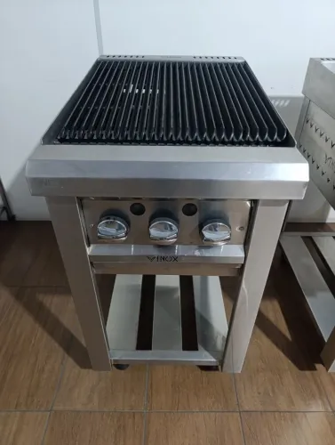 Chapa e charbroiler inox