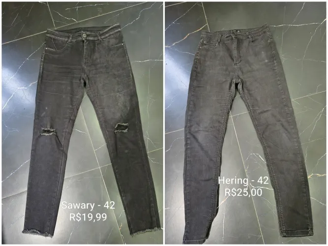 Calça jeans feminina Tam 42 valor a partir de