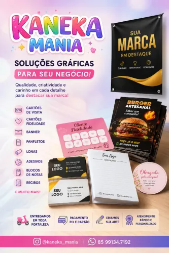 Cartão de Visita, Cartão fidelidade e Tags