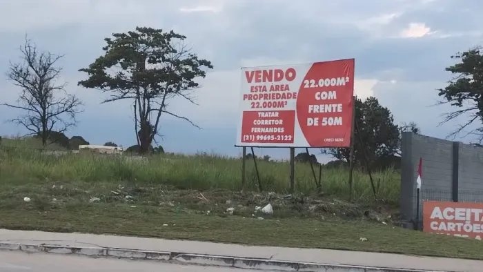 Imóvel para venda tem 22000 metros quadrados em Vila Gabriela (Manilha) - Itaboraí - RJ