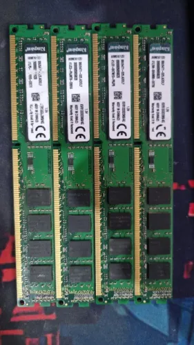 Kit Memória Kingston 16GB (4x4GB) DDR3 1333MHz - R$200